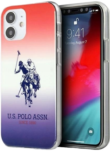 Панель U.S. Polo Assn Gradient Collection для Apple iPhone 12 mini Multicolor (3700740486849) - зображення 1