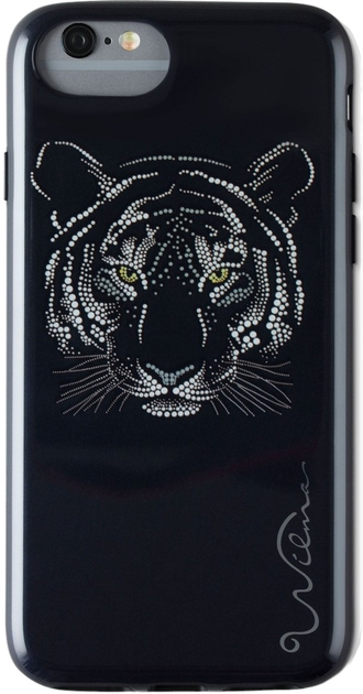 Etui Wilma Savanna Tiger do Apple iPhone 6/7/8 Black (7340098771882) - obraz 1