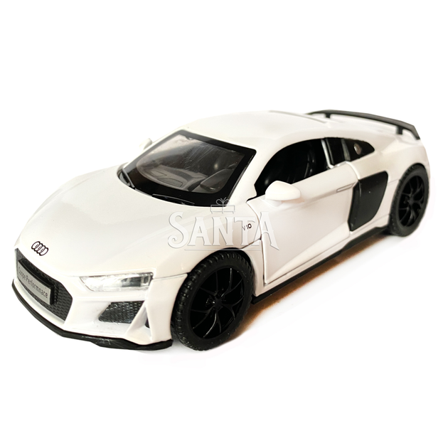 Іграшкова машинка металева Audi R8 V10 performance, Ауді, біла