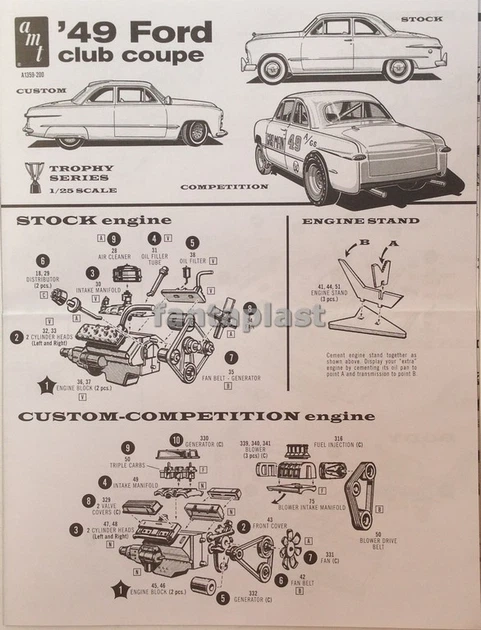 Сборная модель 1949 Ford Coupe The 49´er AMT (1359) - изображение 13