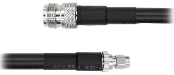 Kabel Qoltec Koncentryczny (N - żeński) - RP-SMA LMR400 3 m Czarny (5901878570273) - obraz 2