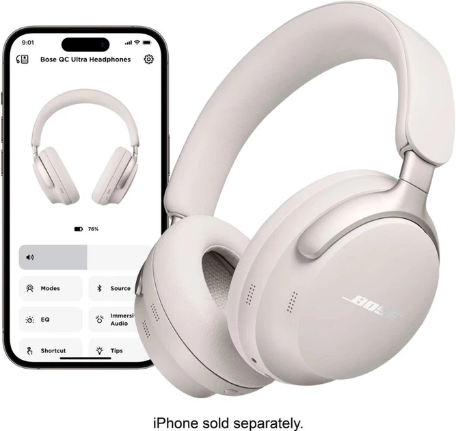 Słuchawki Bose QuietComfort Ultra Headphones 880066-0200 White (017817846141) - obraz 7