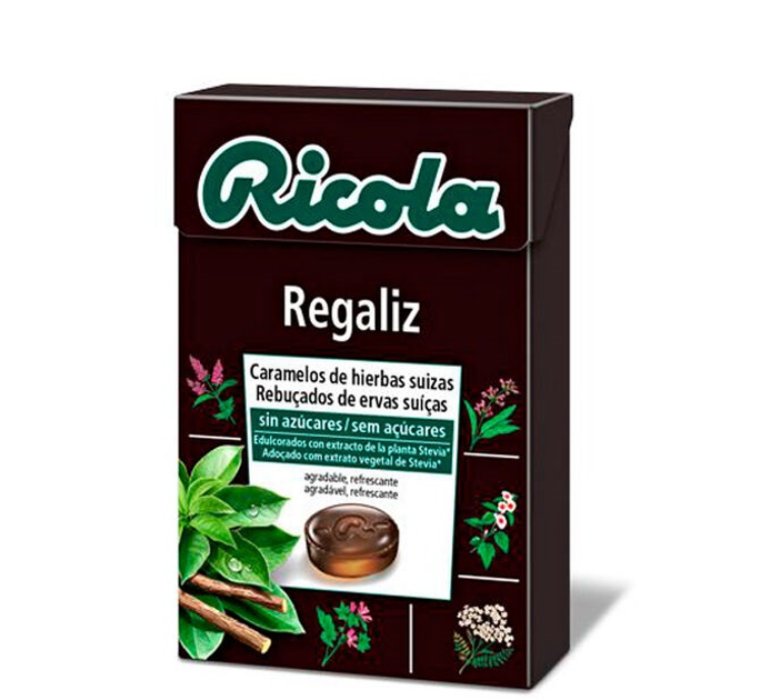 Cukierki Ricola lukrecja 50 g (7610700944752) - obraz 1