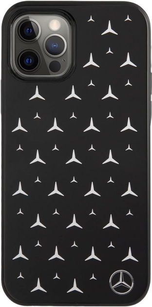 Панель Mercedes Silver Stars Pattern для Apple iPhone 11/Xr Black (3666339013301) - зображення 1