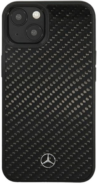 Etui Mercedes Dynamic Line do Apple iPhone 13 mini Black carbon (3666339020170) - obraz 1