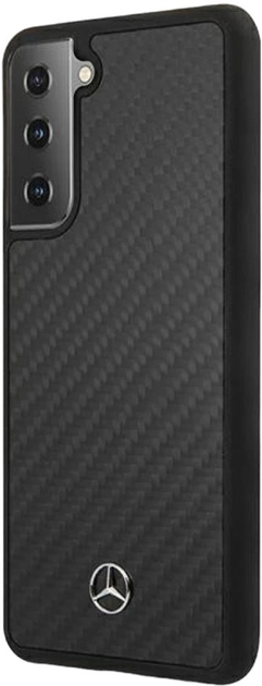 Etui Mercedes Carbon Dynamic Line do Samsung Galaxy S21 Black (3700740497920) - obraz 1