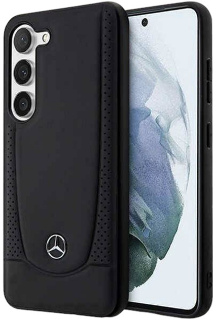 Etui Mercedes Leather Urban do Samsung Galaxy S23 Black (3666339113391) - obraz 1