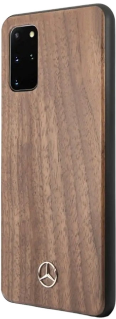 Etui Mercedes Wood Line Walnut do Samsung Galaxy S20 Plus Brown (3700740473634) - obraz 1