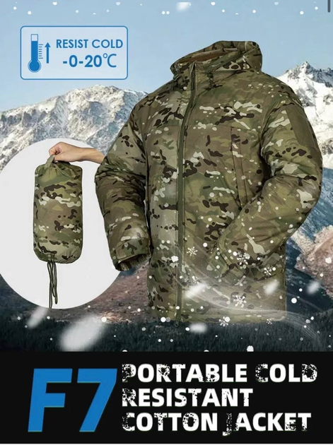 Тактична зимова куртка Level 7 Climashield Apex "Tactical Series" Мультикам XL - зображення 1