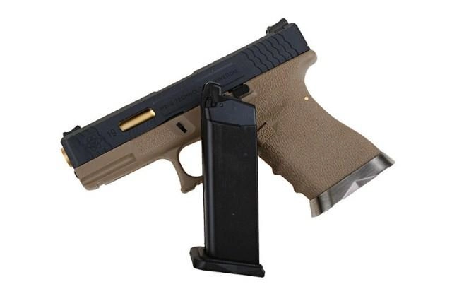 Пістолет WE Glock 19 Force pistol T6 Metal Black GBB (Страйкбол 6мм) - изображение 2