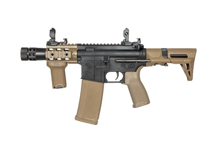 Штурмова гвинтівка Specna Arms M4 CQB Edge RRA SA-E10 PDW Half-Tan (Страйкбол 6мм) - зображення 1