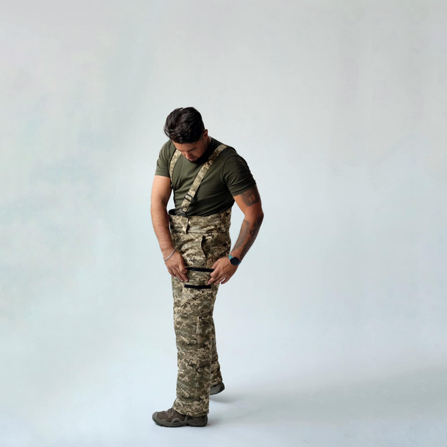 Тактические брюки - штаны пиксель уставные ЗСУ зимние синтепоне Размер 64 - изображение 2