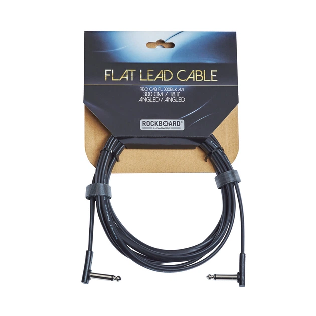Кабель инструментальный ROCKBOARD Flat Instrument Cable, angled/angled (300 cm) - изображение 2
