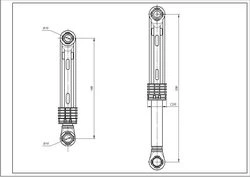 Амортизатор для стиральных машин Samsung 60N DC66-00343C - изображение 2