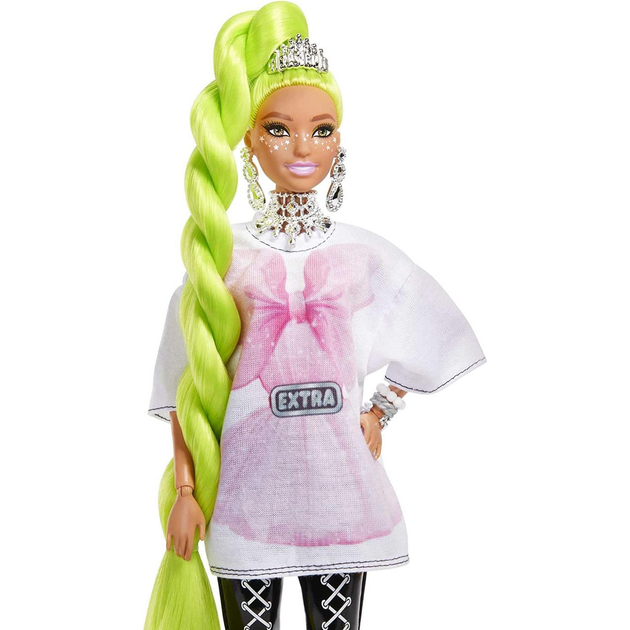 Lalka Mattel Barbie Extra Neon Green Hair (194735024445) - obraz 2
