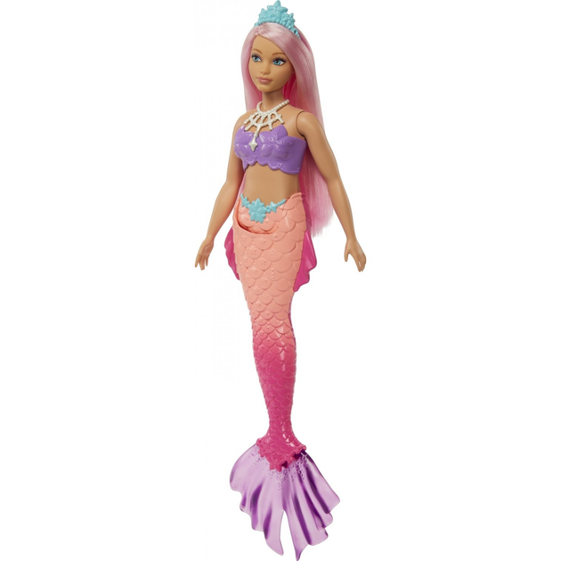 Lalka Mattel Barbie Dreamtopia Mermaid With Purple Top Pink Hair (194735055845) - obraz 1