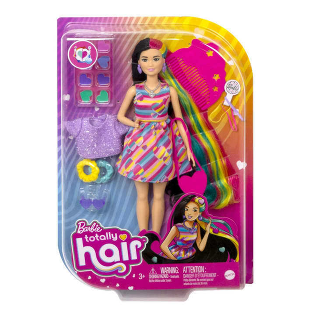 Лялька з аксесуарами Mattel Barbie Totally Hair Heart-Themed (194735014842) - зображення 2