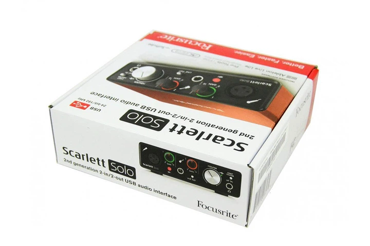Аудиоинтерфейс 2 входа/2 выхода USB Focusrite SCARLETT SOLO – фото