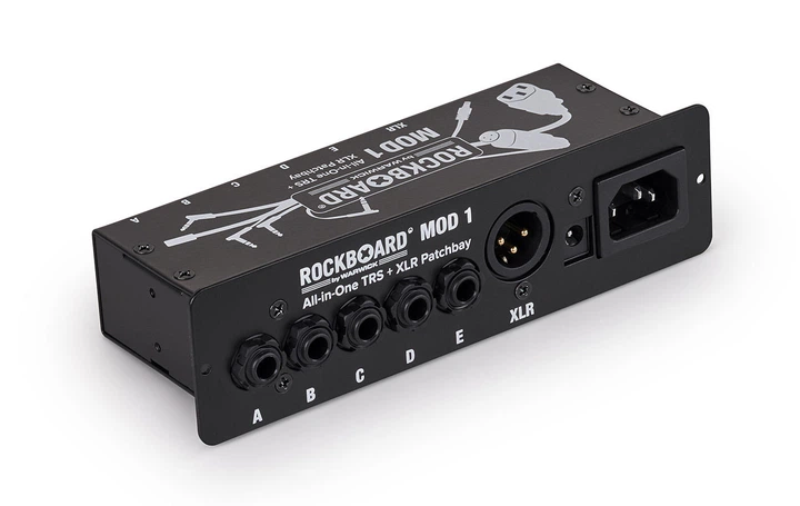 Патч-панель для педалборда ROCKBOARD MOD 1 V2 All-in-One TRS & XLR, IEC & Barrel Patchbay - Фото 2 Патч-панель для педалборда ROCKBOARD MOD 1 V2 All-in-One TRS & XLR, IEC & Barrel Patchbay - зображення 2