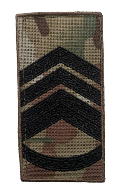 Шеврон погон Tactic4Profi вишивка Старший Майстер-сержант ЗСУ мультикам (10*5) - зображення 1