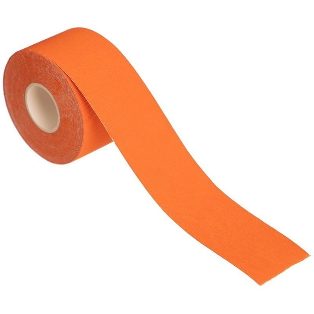 Кинезио тейп (кинезиологический тейп) Kinesiology Tape 3.8см х 5м оранжевый - изображение 1