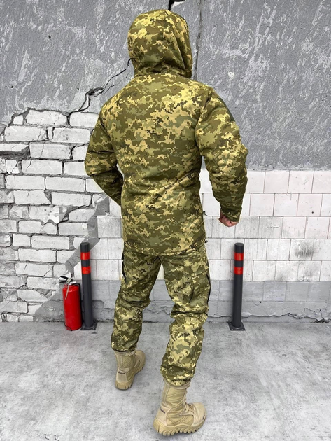 Тактический зимний теплый военный комплект Omny-Heat ( Куртка + Штаны ), Камуфляж: Пиксель ВСУ, Размер: XXL - изображение 2