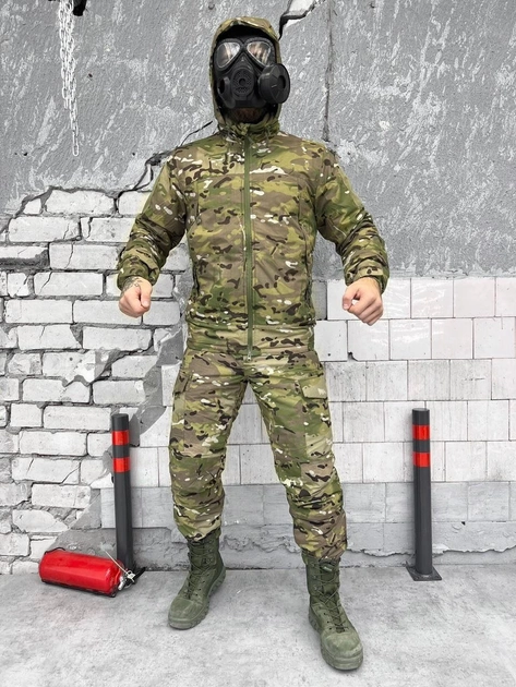 Тактичний зимовий теплий військовий комплект Level 7 ( Куртка + Штани ), Камуфляж: Мультикам, Розмір: M - зображення 1