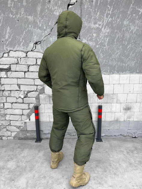 Тактичний зимовий теплий військовий комплект Dirty ( Куртка + Штани ), Камуфляж: Олива, Розмір: L - зображення 2