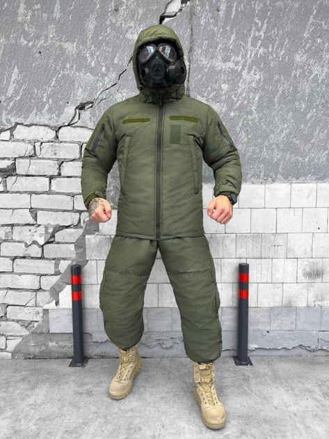 Тактический зимний теплый военный комплект Dirty ( Куртка + Штаны ), Камуфляж: Олива, Размер: XXL - изображение 1