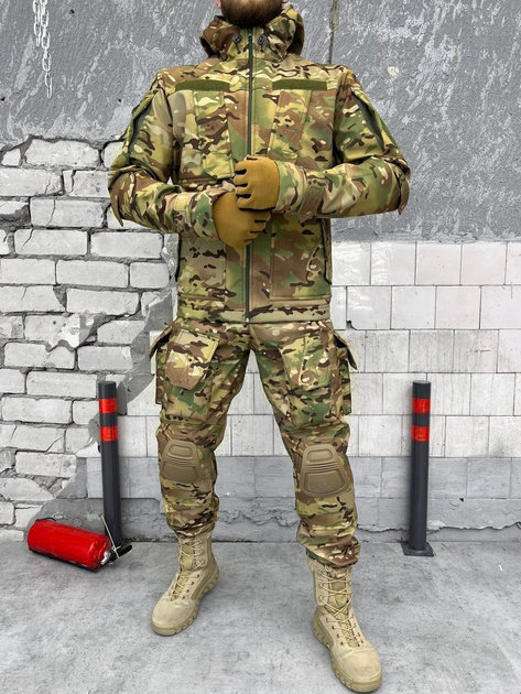 Тактический зимний теплый военный комплект Trez ( Куртка + Штаны ), Камуфляж: Мультикам, Размер: XL - изображение 2