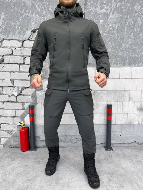 Тактичний зимовий теплий військовий комплект SND ( Куртка + Штани ), Камуфляж: Сірий, Розмір: XL - зображення 1