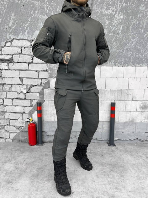 Тактический зимний теплый военный комплект SND ( Куртка + Штаны ), Камуфляж: Серый, Размер: M - изображение 2