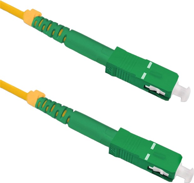 Patchcord światłowodowy Qoltec SC/APC - SC/APC Singlemode 9/125 G652D Simplex 15 m Żółty (5901878542874) - obraz 1