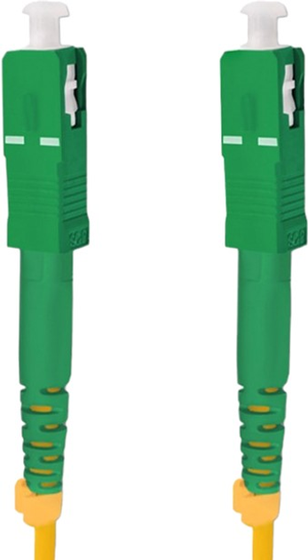 Patchcord światłowodowy Qoltec SC/APC - SC/APC Singlemode 9/125 G652D Simplex 7 m Żółty (5901878542850) - obraz 2