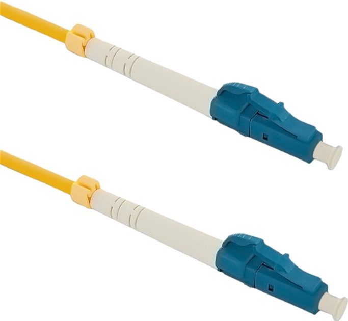 Patchcord światłowodowy Qoltec LC/UPC - LC/UPC Singlemode 9/125 G652D Simplex 1 m Żółty (5901878543246) - obraz 1