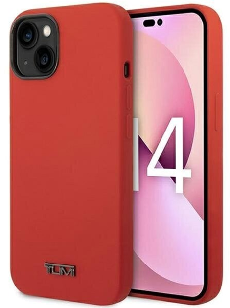 Панель TUMI Liquid Silicone для Apple iPhone 14 Red (3666339075439) - зображення 1