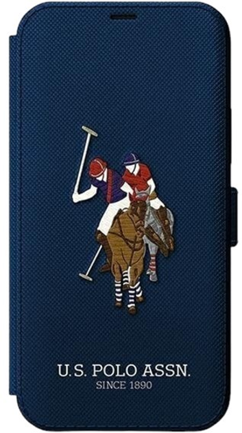 Etui z klapką U.S. Polo Assn Embroidery Collection book do Apple iPhone 12 Pro Max Navy (3700740492321) - obraz 2