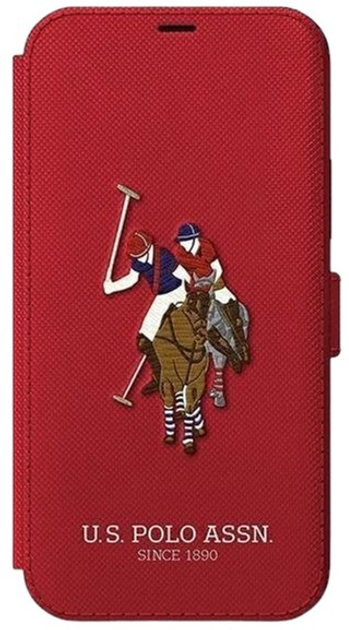 Etui z klapką U.S. Polo Assn Embroidery Collection book do Apple iPhone 12 Pro Max Red (3700740492383) - obraz 2