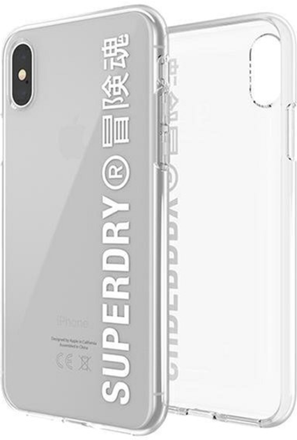 Etui Superdry Snap do Apple iPhone X/Xs Clear Case White (8718846079686) - obraz 1