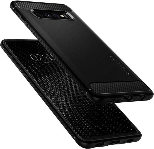 Etui Spigen Rugged Armor do Samsung Galaxy S10 Matte Black (8809640252273) - obraz 1