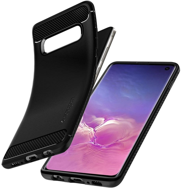 Etui Spigen Rugged Armor do Samsung Galaxy S10 Matte Black (8809640252273) - obraz 2