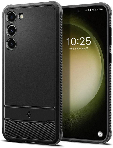 Панель Spigen Rugged Armor для Samsung Galaxy S23 Matte Black (8809896741088) - зображення 1