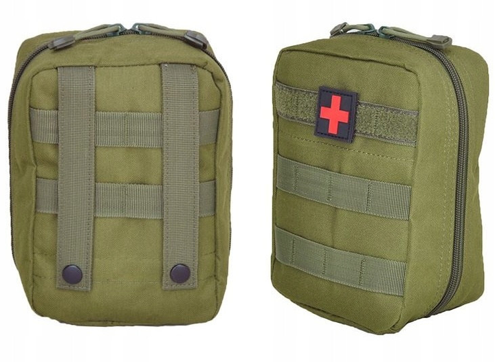 Тактическая аптечка, армейская сумка для медикаментов хаки (228492) - изображение 2