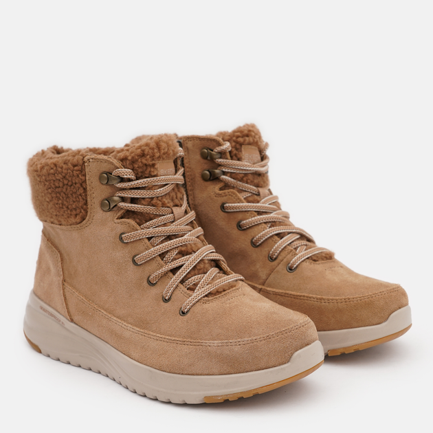 Женские зимние ботинки высокие Skechers 144770 BRN 38 25 см Коричневые ...