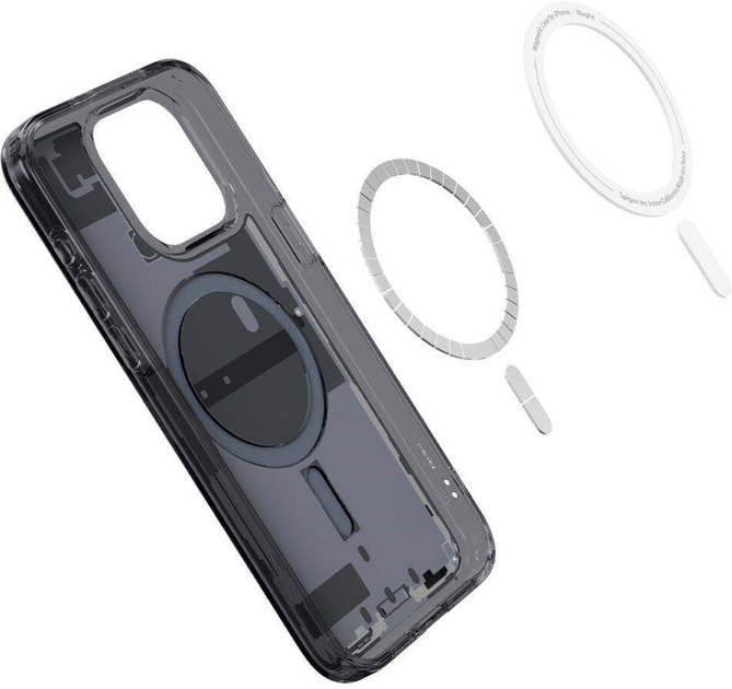 Etui Spigen Ultra Hybrid Mag do Apple iPhone 15 Pro Max zero one Frost Black (8809896749312) - obraz 3
