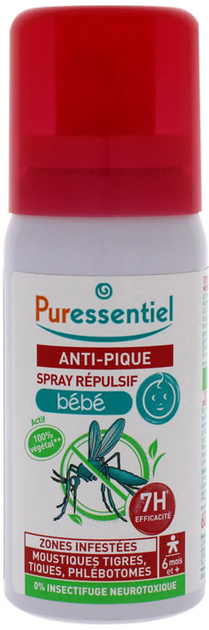 Rozpylać Puressentiel Baby Repellent And Soothing Spray 60 ml (3401560265729) - obraz 1