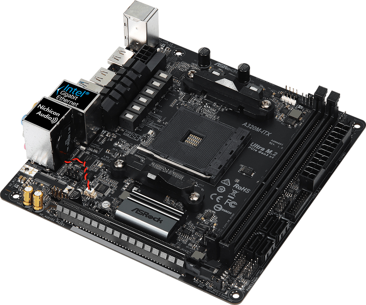 Материнская плата ASRock A320M-ITX (sAM4, AMD A320, PCI-Ex16) – фото ...