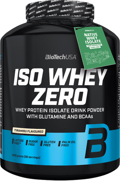 Протеїн Biotech ISO Whey Zero Lactose Free 2270 г Тірамісу (5999076223053) - зображення 1