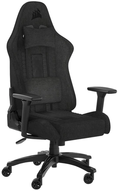 Fotel gamingowy Corsair TC-100 Relaxed Fabric Black (CF-9010051-WW) - obraz 1