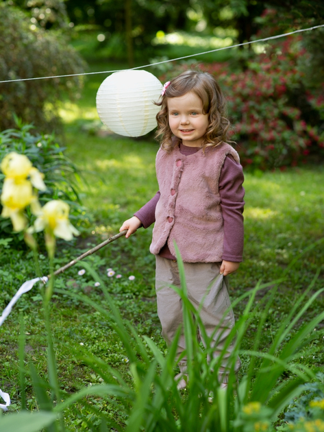 Koszulka z długim rękawem dziewczęca Pinokio Julia 116 cm Ciemnoróżowa (5901033277382) - obraz 2